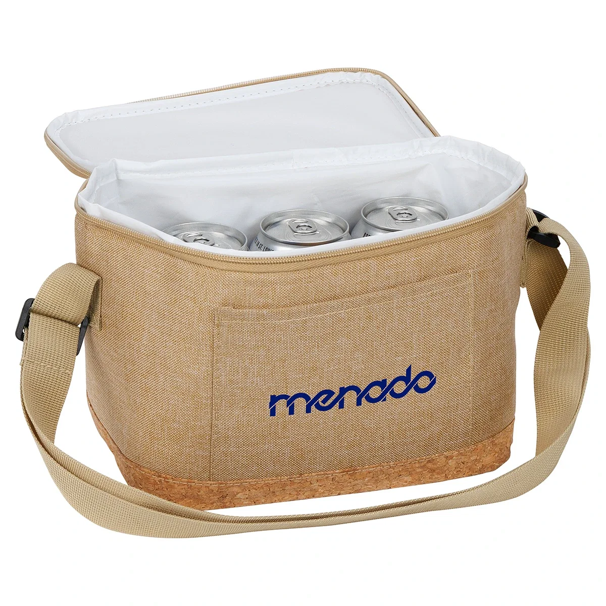 Carina RPET Cooler Bag carried by its handles, lifestyle shot