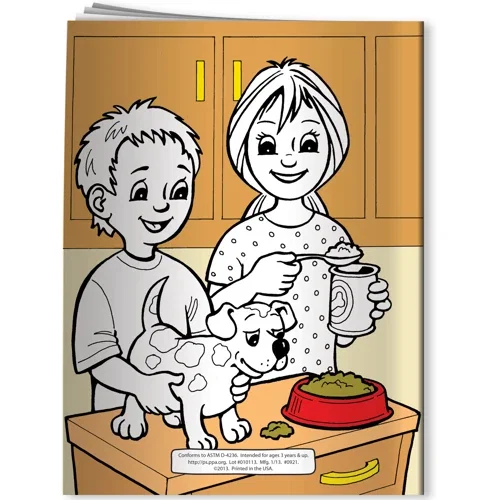 Unimprinted Fun Pak 4 non-toxic crayons box for pet care combo, plain crayon pack closeup