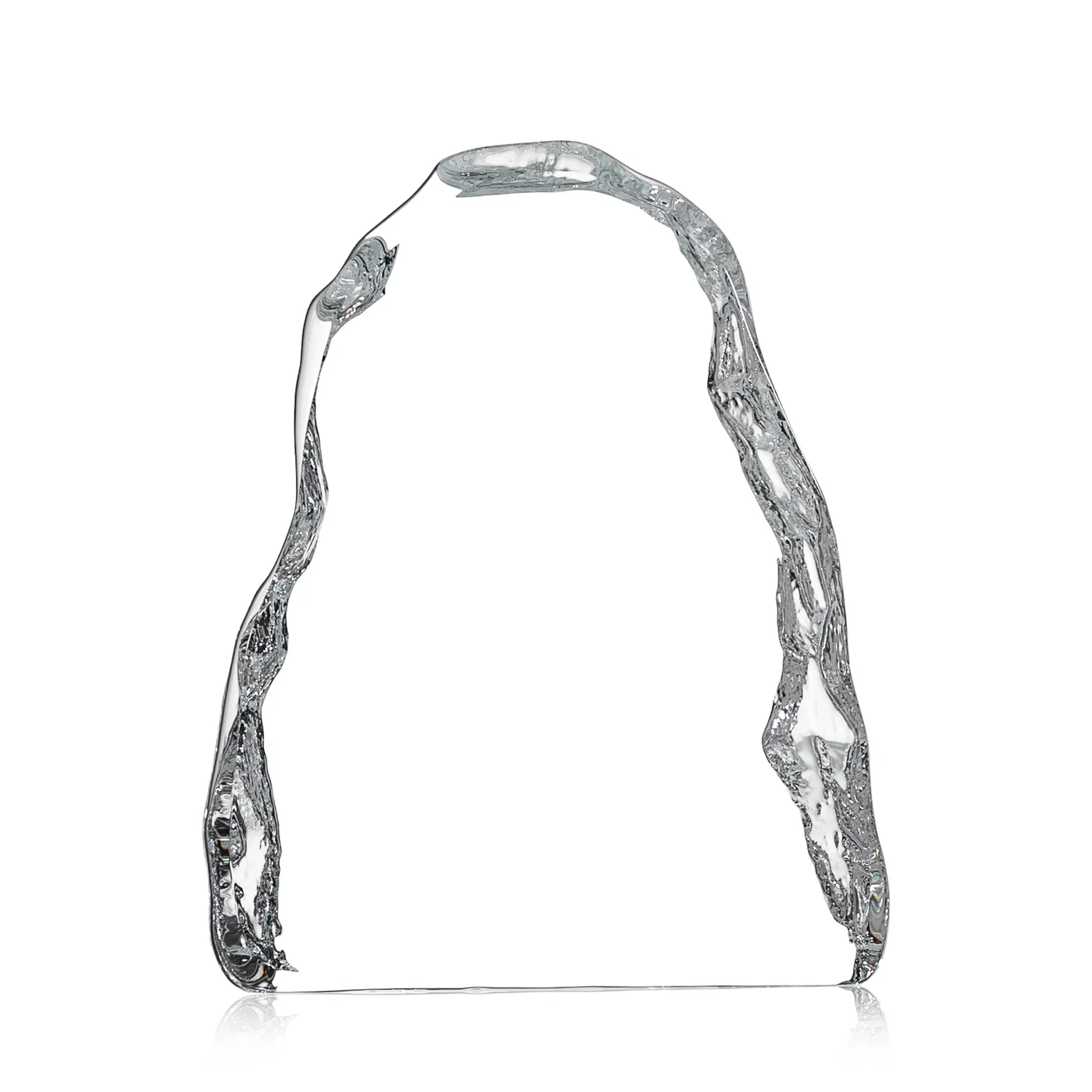 Custom Optical Crystal Iceberg Award with Staggered Edge - Carling, awards for service anniversary gifts