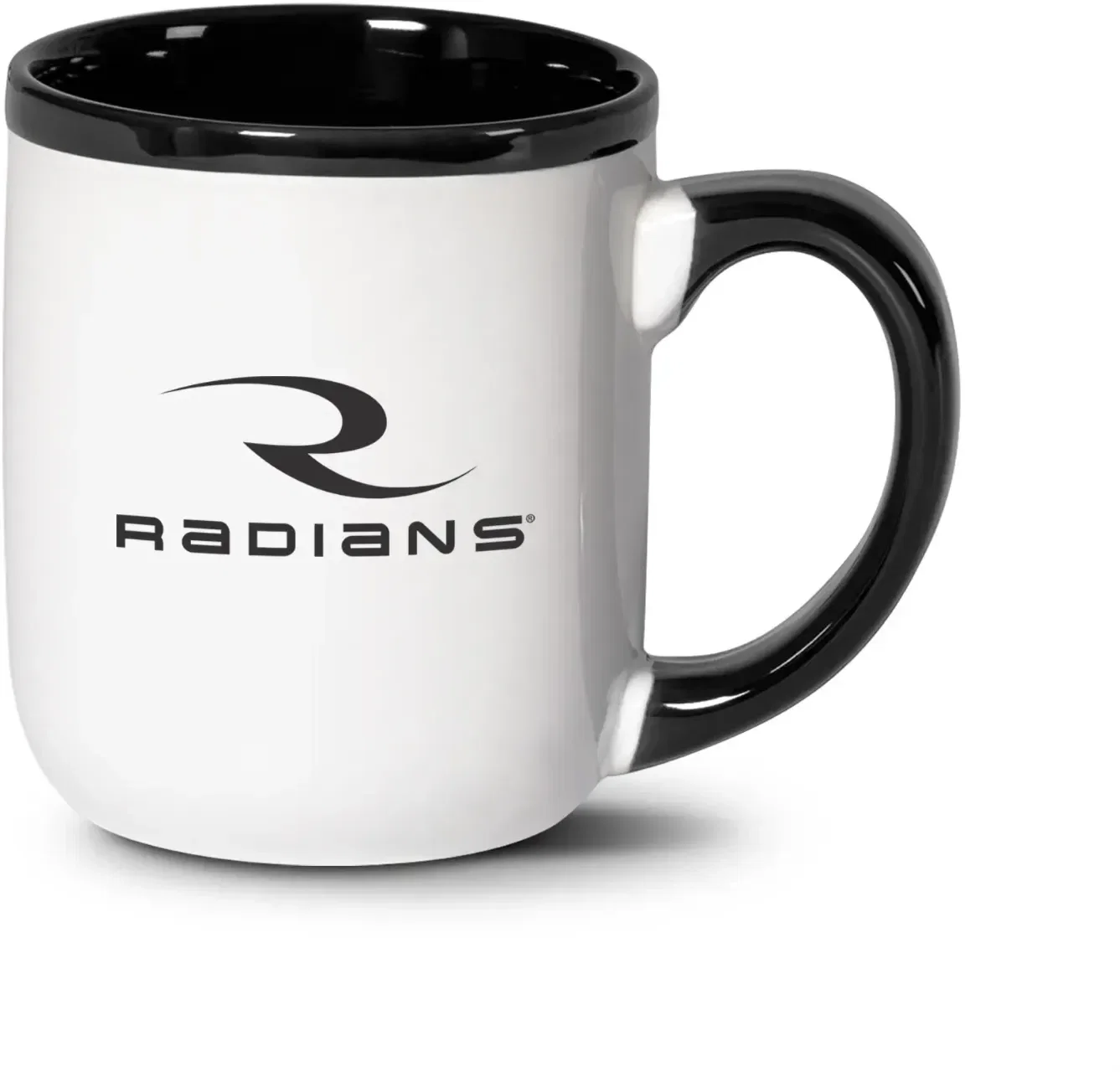 16oz Custom White-Black Ceramic Coffee Mug