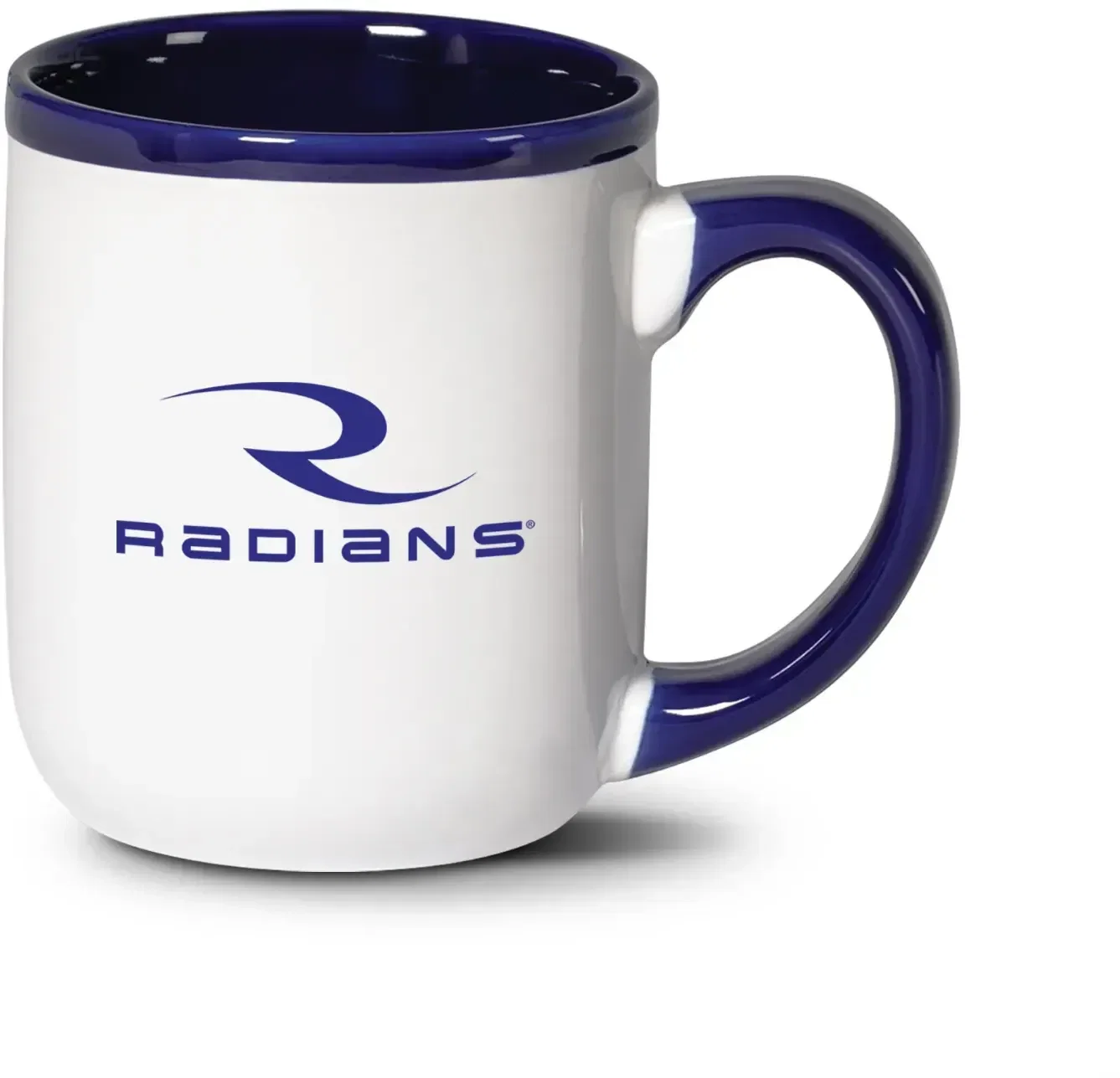 16oz Custom White-Black Ceramic Coffee Mug  — view 2