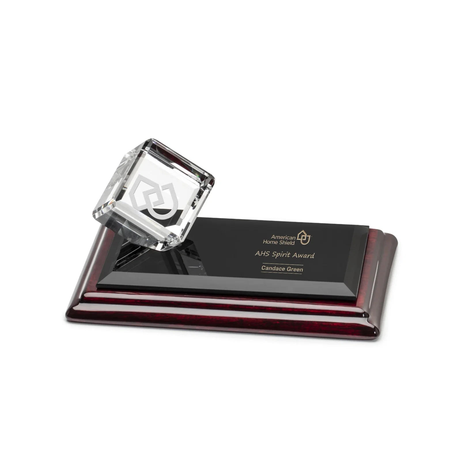 Custom Optical Crystal Cube Award for corporate award ceremonies