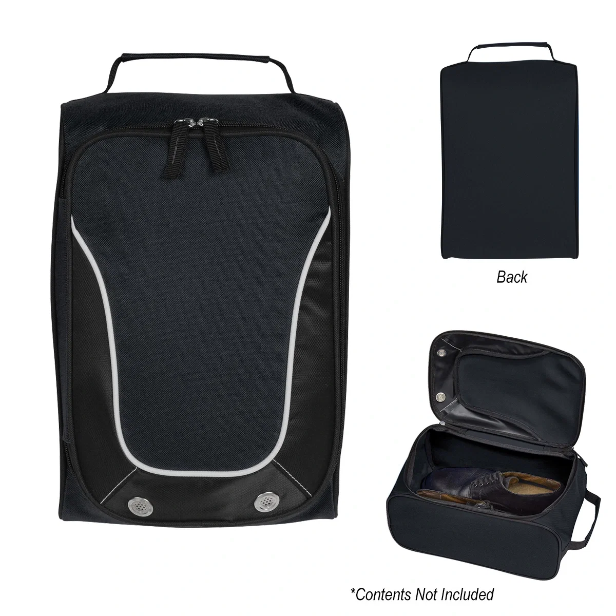 Angled view of the compact sports bag
