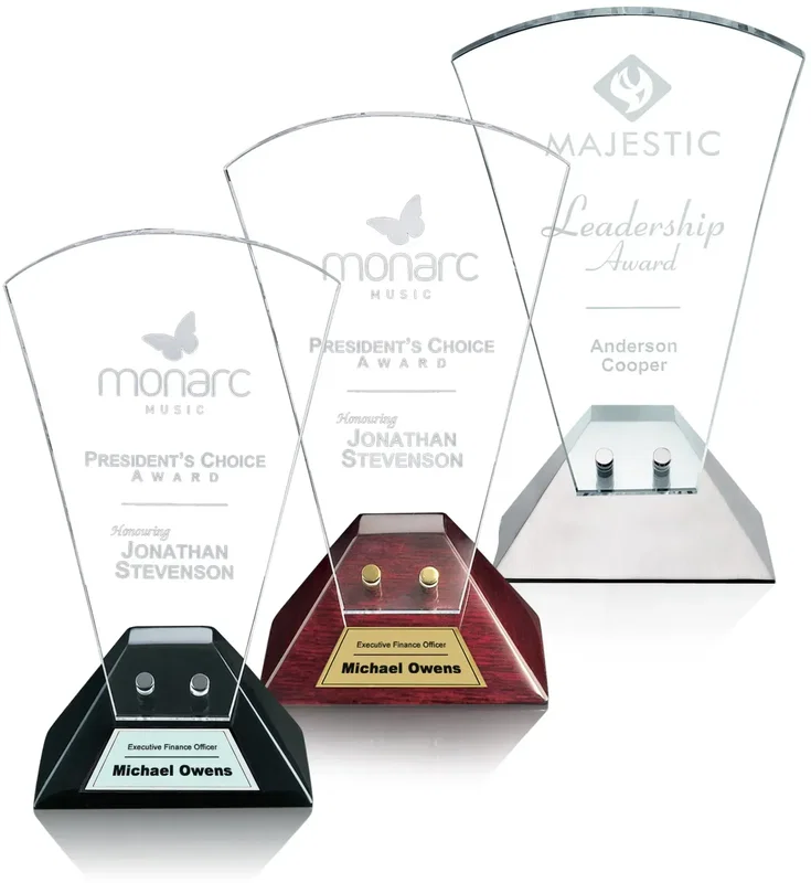 Carlyle Crystal Crescent Custom Award — view 1