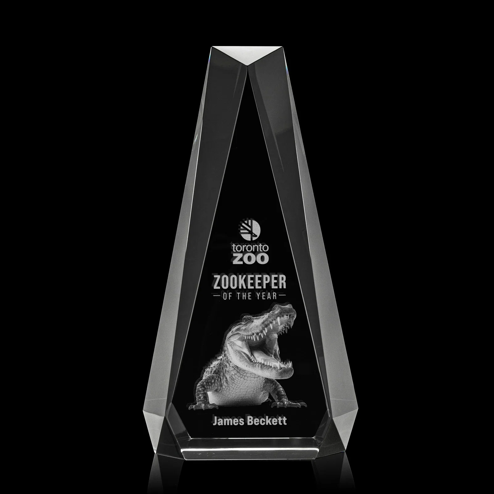 Promotional Optical Crystal Beveled Tower Award - Carmel, awards for sales achievement awards