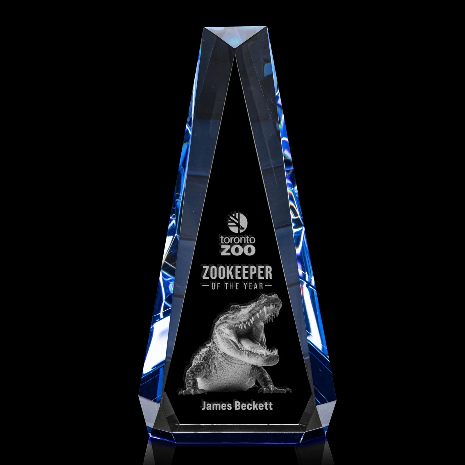 Promotional Optical Crystal Beveled Tower Award - Carmel, awards for safety achievement programs