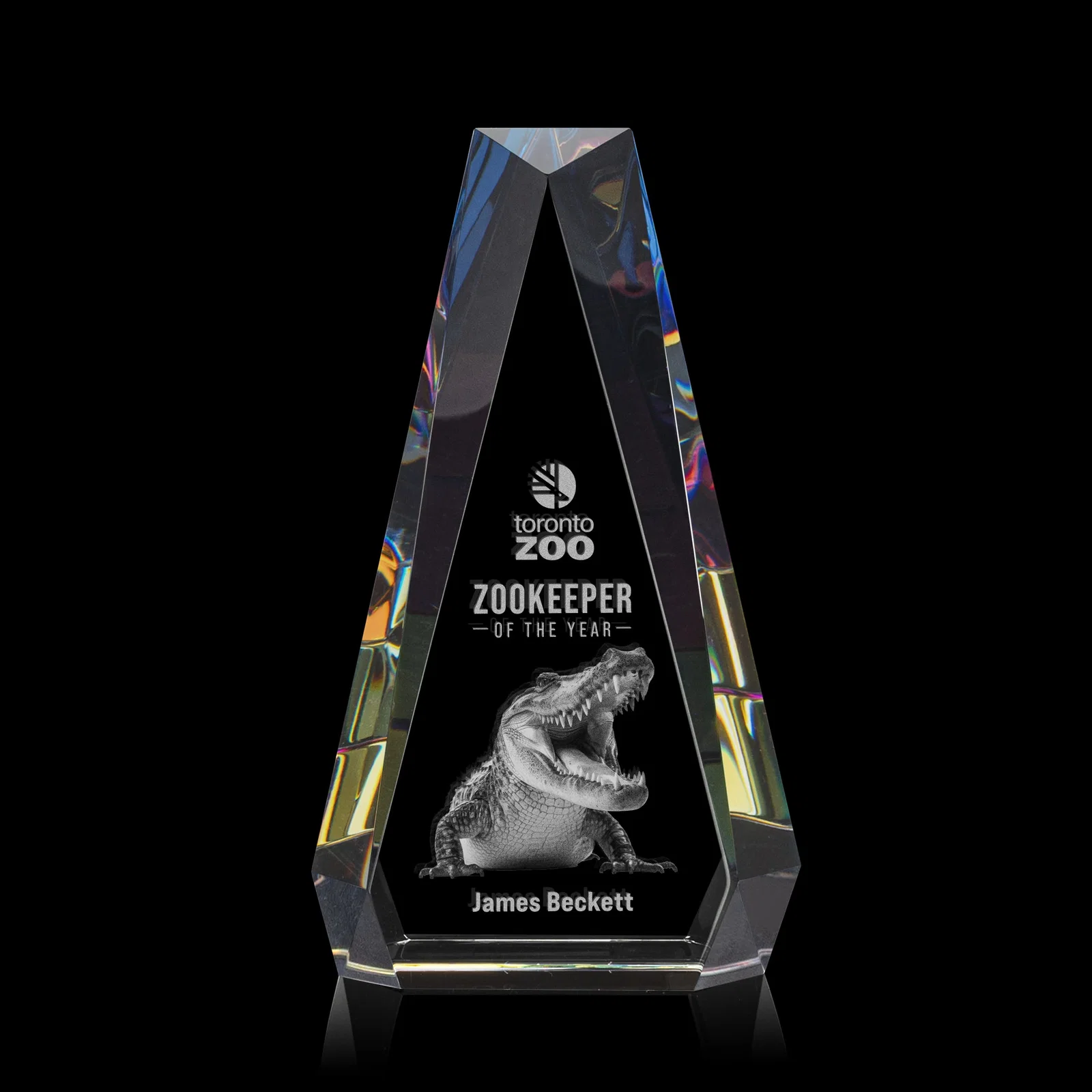 Promotional Optical Crystal Beveled Tower Award - Carmel, awards for dealer and partner awards
