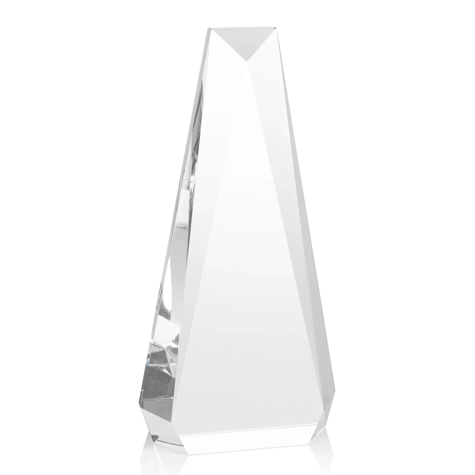 Branded Optical Crystal Beveled Tower Award - Carmel, awards for sales achievement awards