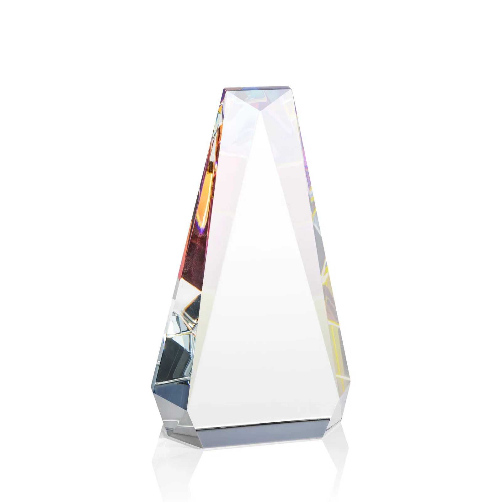 Branded Optical Crystal Beveled Tower Award - Carmel, awards for graduation ceremonies