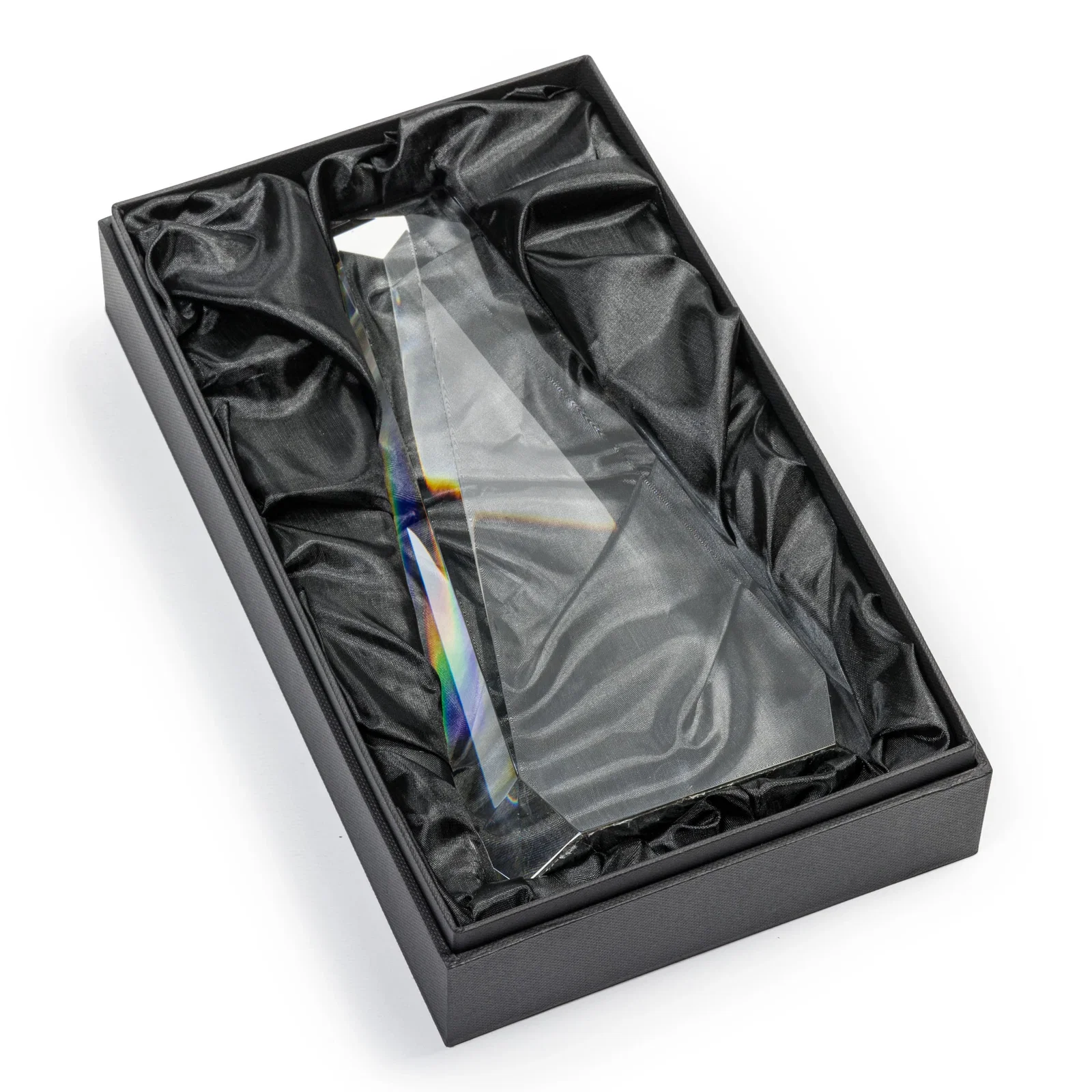 Custom Optical Crystal Beveled Tower Award - Carmel, awards for retirement presentations