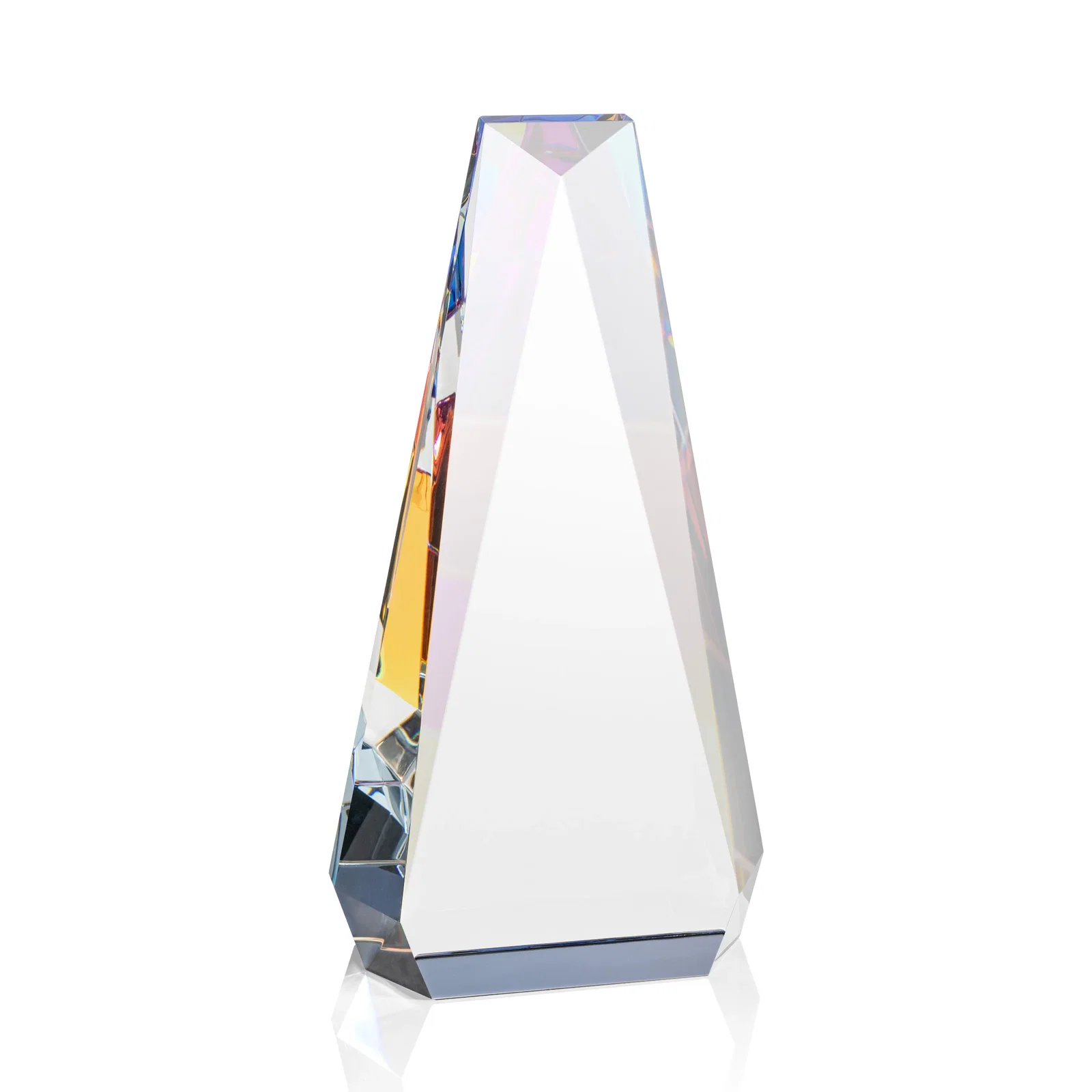 Branded Optical Crystal Beveled Tower Award - Carmel, awards for safety achievement programs