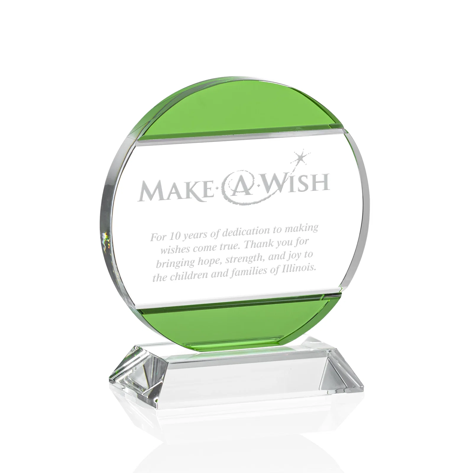 Customizable Crystal Carmichael Award — view 2