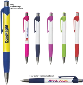 Custom Gripper Pen with Colored Accents