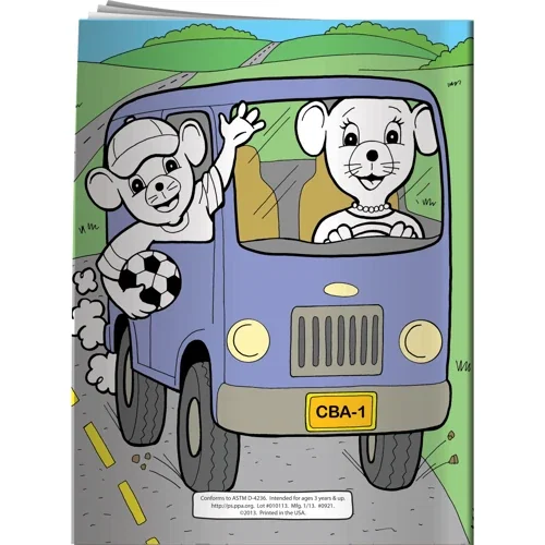 Inside pages of Cars and Trucks Are Awesome coloring book