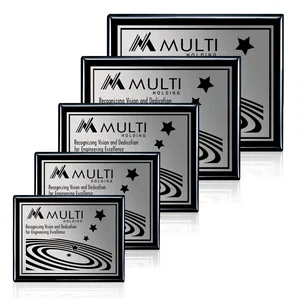Heat-Fused Aluminum Sublimation Wall Plaque on Black Wood