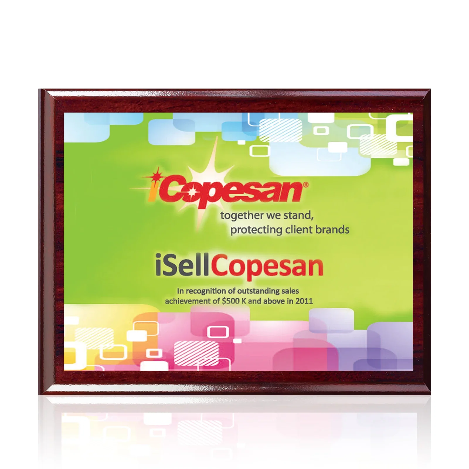 Custom Aluminum Sublimation Plaque, Heat-Fused in Full Color for safety achievement programs