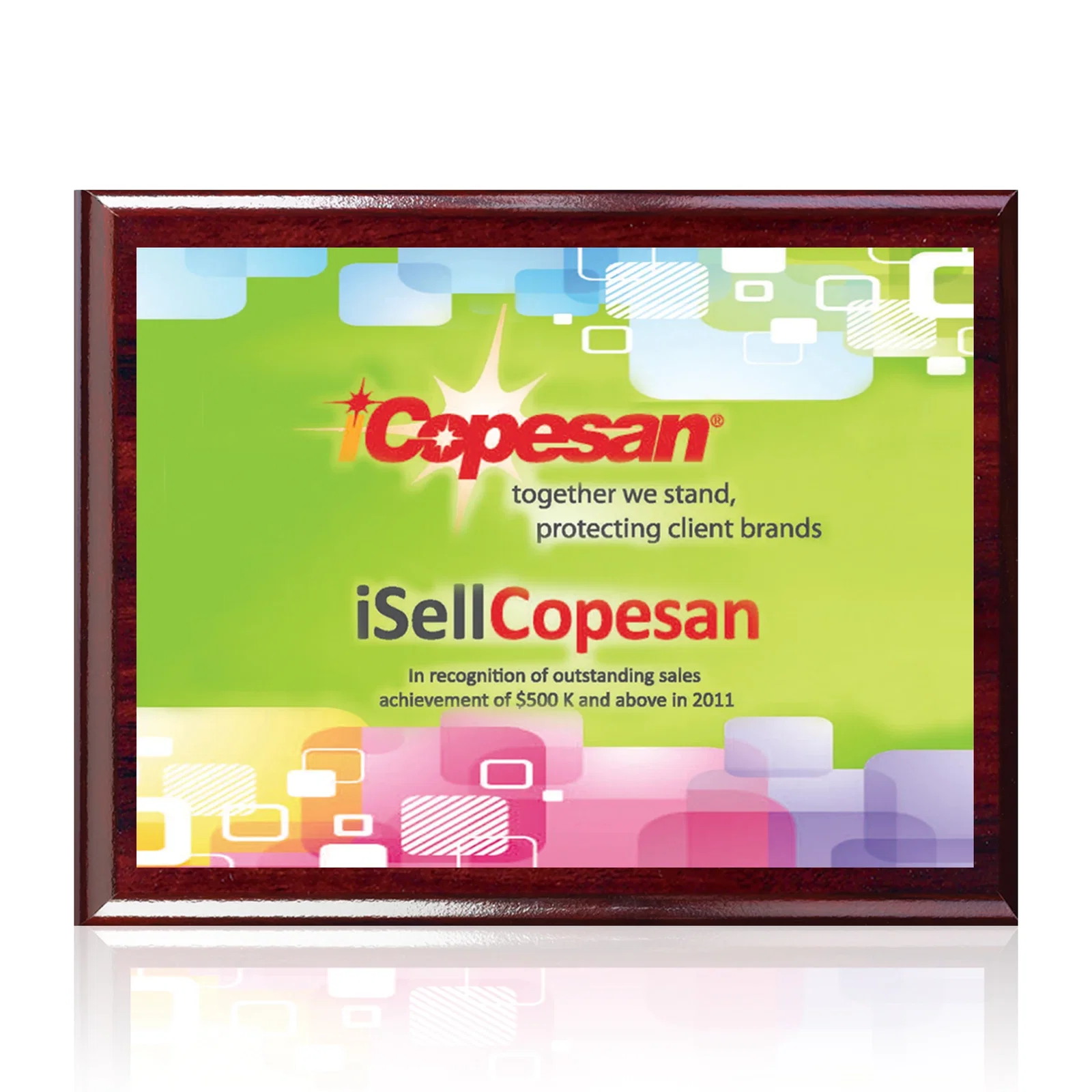Custom Aluminum Sublimation Plaque, Heat-Fused in Full Color for volunteer appreciation