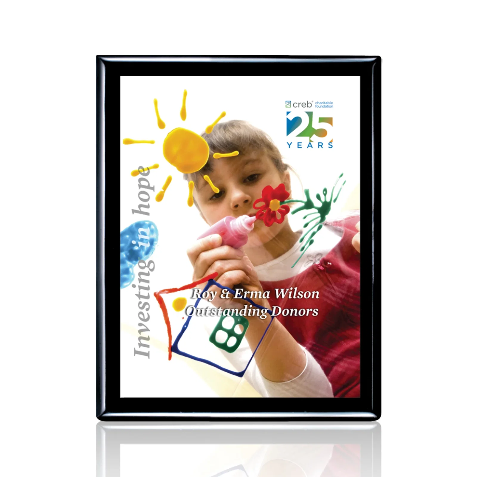 Custom Aluminum Sublimation Plaque, Heat-Fused in Full Color for corporate award ceremonies