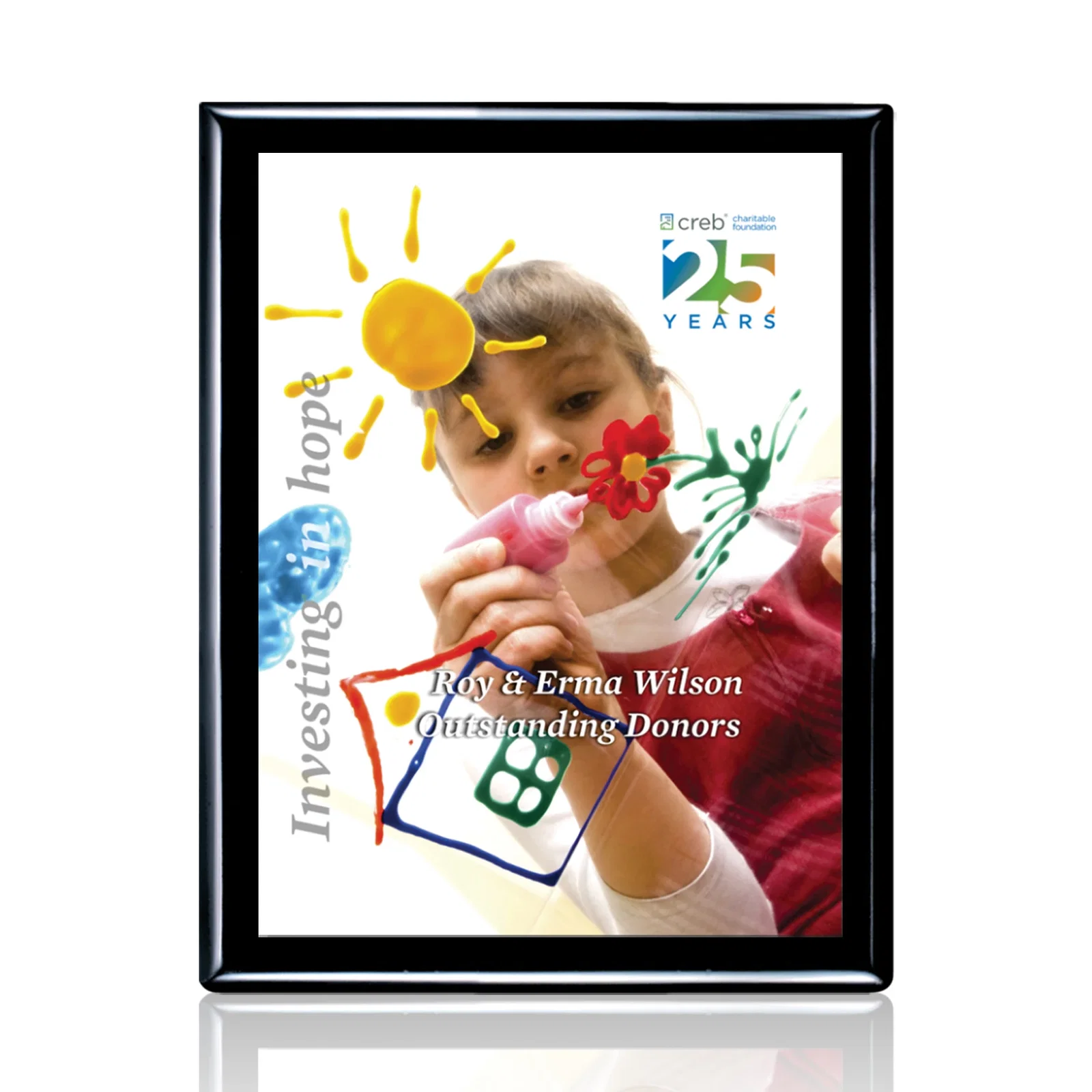 Custom Aluminum Sublimation Plaque, Heat-Fused in Full Color for sales achievement awards