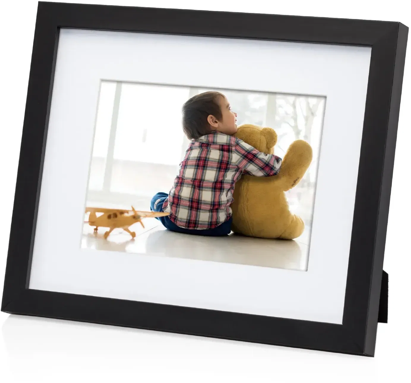 Customizable Elegant Black Tuxedo Wood Photo Frames for Corporate & Personal Gifts — view 4