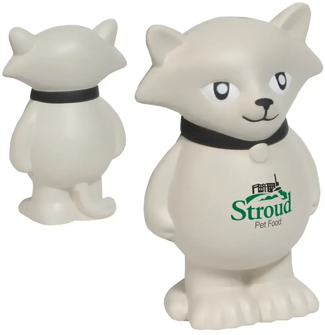 Cartoon Cat Stress Reliever hero shot, custom cartoon-kitty promotional stress ball with logo