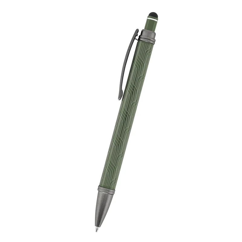 Olive finish on the five-inch metal body