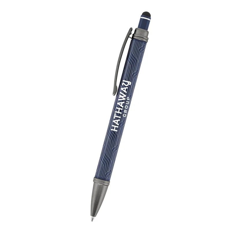 Held in hand while signing a document