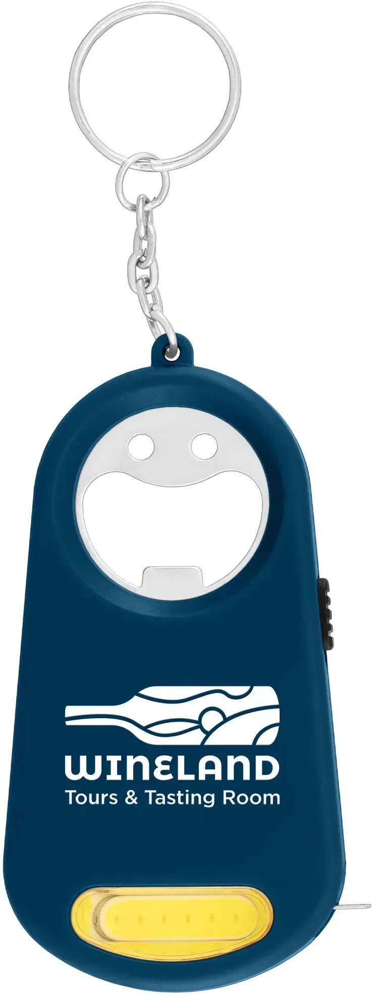 Promotional Casper Multi-Function Key Chain - LED Light, Bottle Opener, Keyring, Tape Measure — view 2