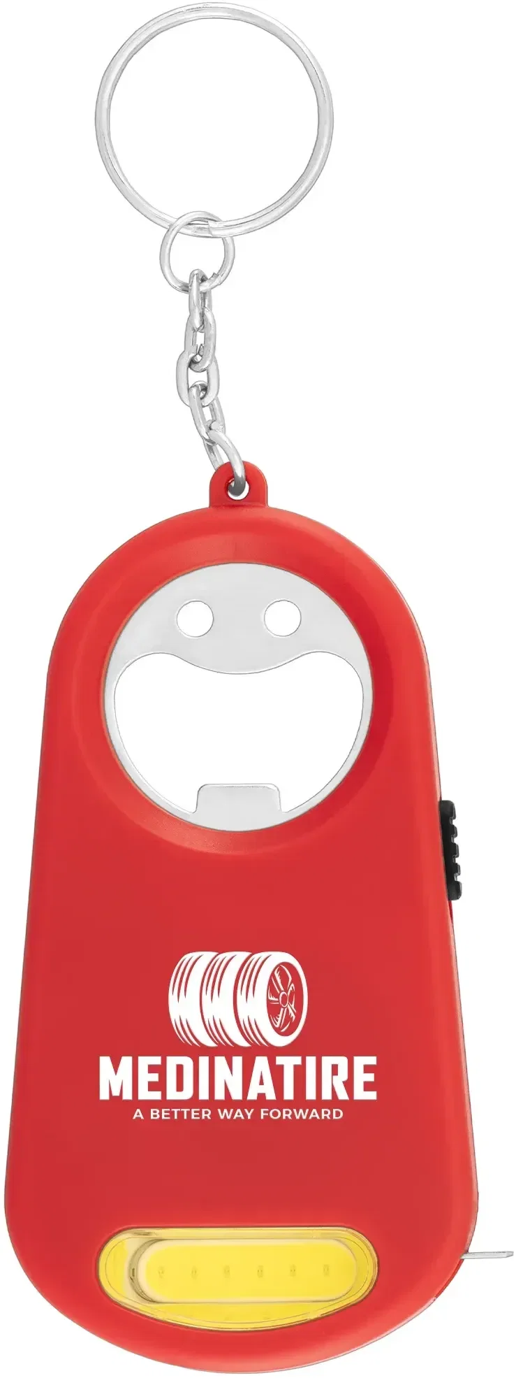 Promotional Casper Multi-Function Key Chain - LED Light, Bottle Opener, Keyring, Tape Measure — view 4