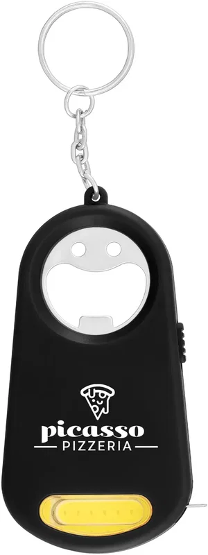 Promotional Casper Multi-Function Key Chain - LED Light, Bottle Opener, Keyring, Tape Measure — view 5