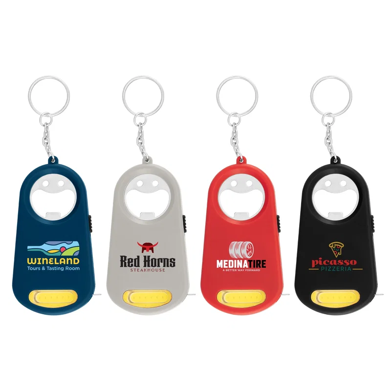 Promotional Casper Multi-Function Key Chain - LED Light, Bottle Opener, Keyring, Tape Measure — view 6