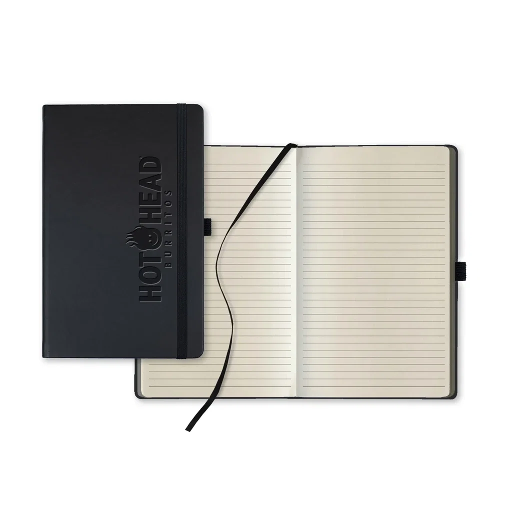 Castelli All Color Medio Lined Ivory Page Journal — Jacket Color: Black