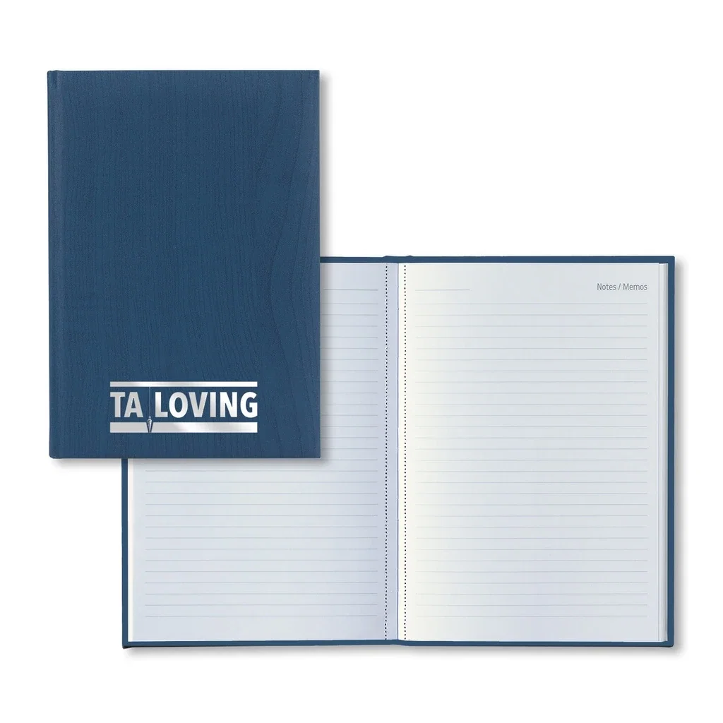 Castelli Cervino Medio Lined White Perf Page Notes & Memos Journal — Jacket Color: Blue — view 2