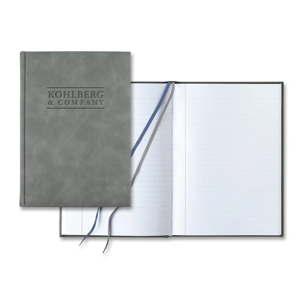 Castelli Chia Grande Lined White Page Journal — Jacket Color: Light Gray — view 3