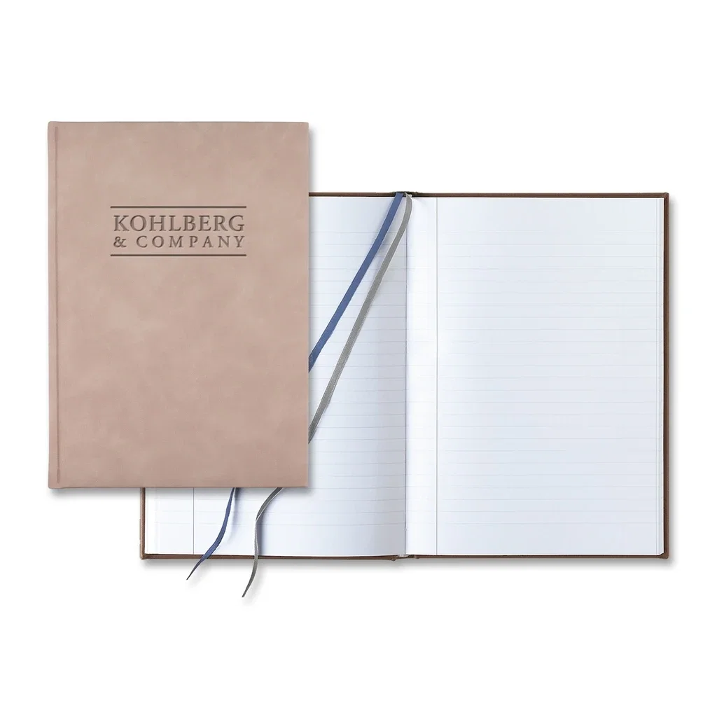 Castelli Chia Slim Grande Lined White Page Journal — Jacket Color: Golden Rose — view 3