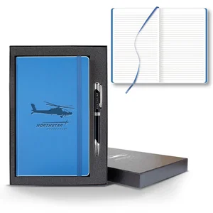 Castelli Color Laser Journal Gift Set, 5.28" x 8.38" with 224 Pages, Polyurethane