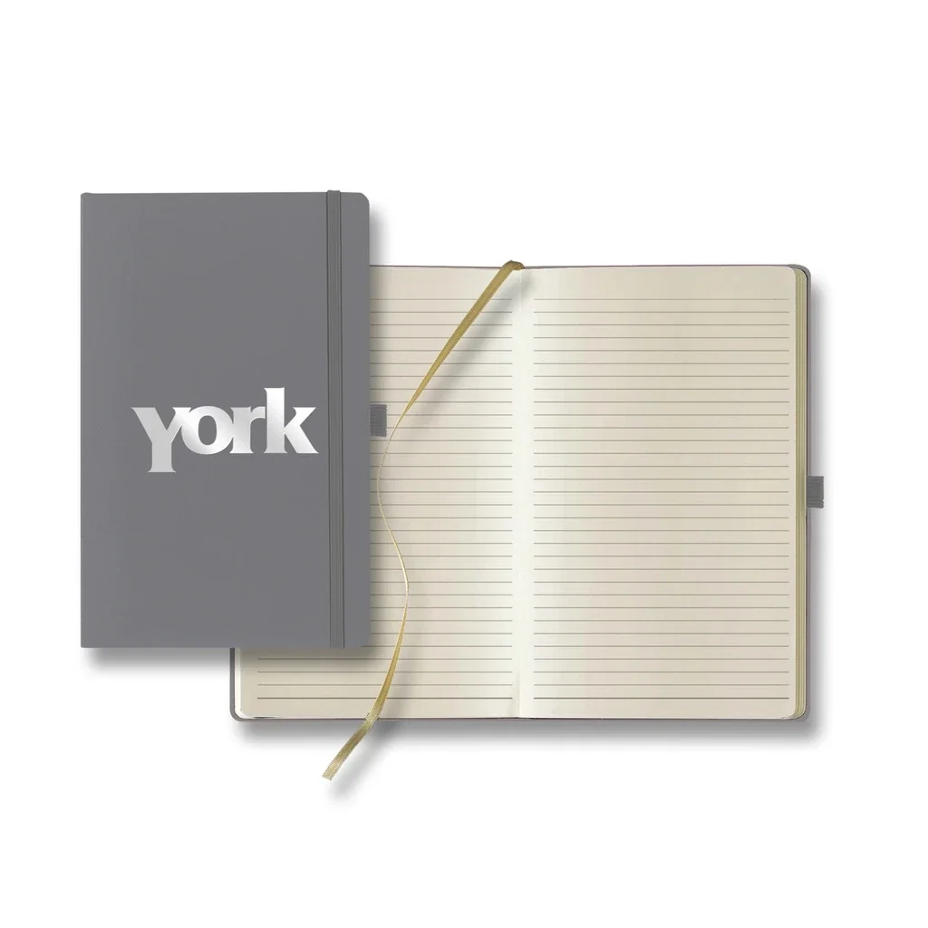 Castelli Matra Medio Lined Ivory Page Journal — Jacket Color: Gray — view 2