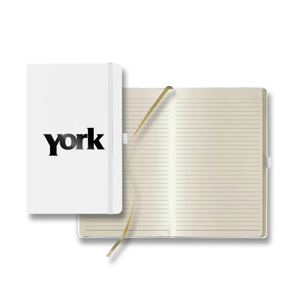 Castelli Matra Medio Lined Ivory Page Journal — Jacket Color: White — view 3