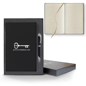 Matra Slim Journal Gift Set, 5.25" x 8.38", 192 Ivory Pages with Pen