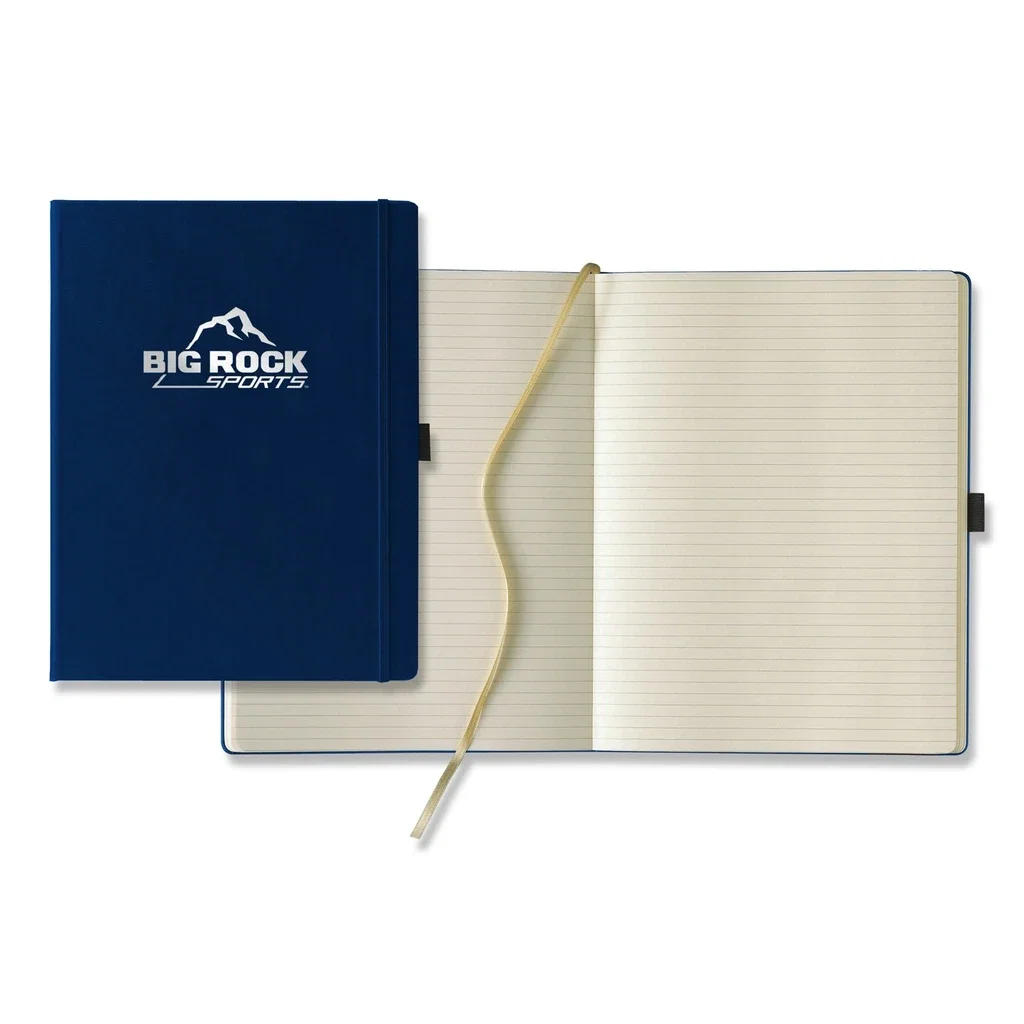 Castelli Paros Grande Lined Ivory Page Journal — Jacket Color: Blue — view 2