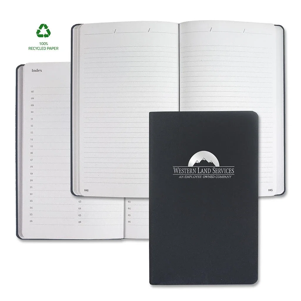 Samoa Recycled Mid Size Journal — Jacket Color: Black — view 2