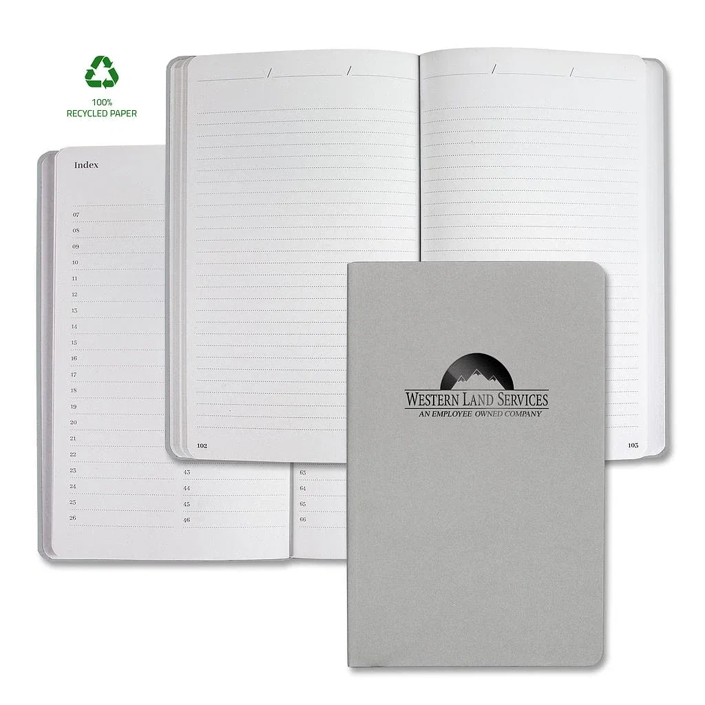 Samoa Recycled Mid Size Journal — Jacket Color: Gray — view 3