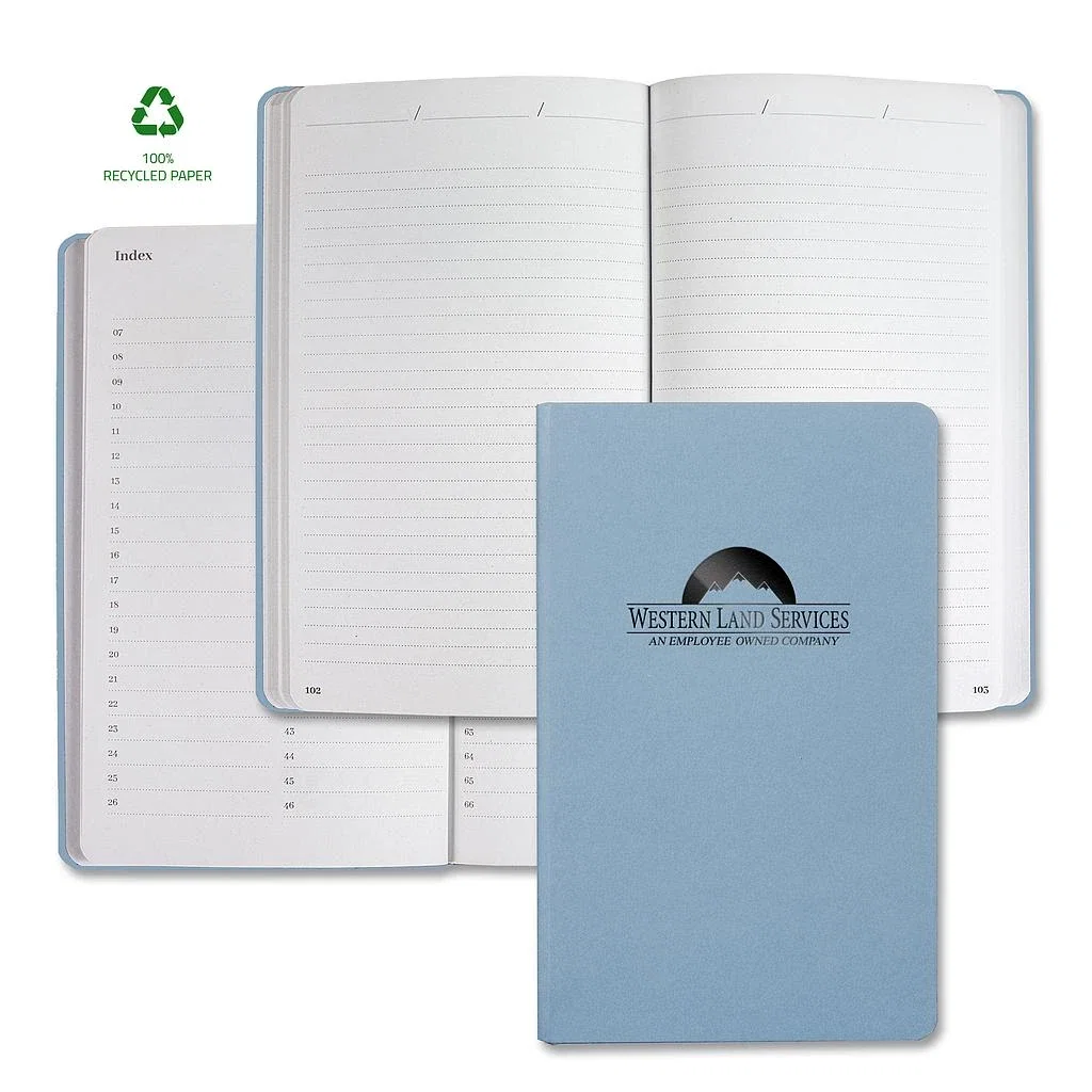 Samoa Recycled Mid Size Journal — Jacket Color: Stormy Blue — view 4
