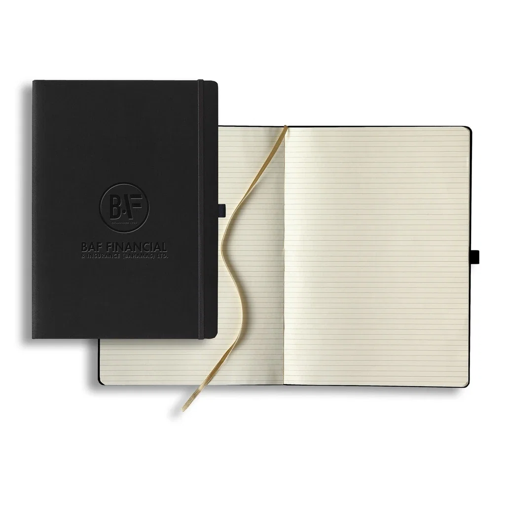 Castelli Tucson A4 Grande Lined Ivory Page Journal — Jacket Color: Black — view 2