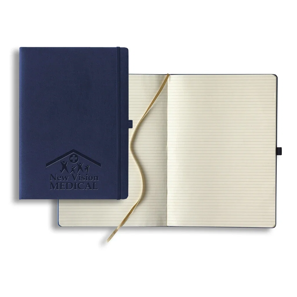 Castelli Tucson A4 Grande Lined Ivory Page Journal — Jacket Color: Royal Blue — view 4