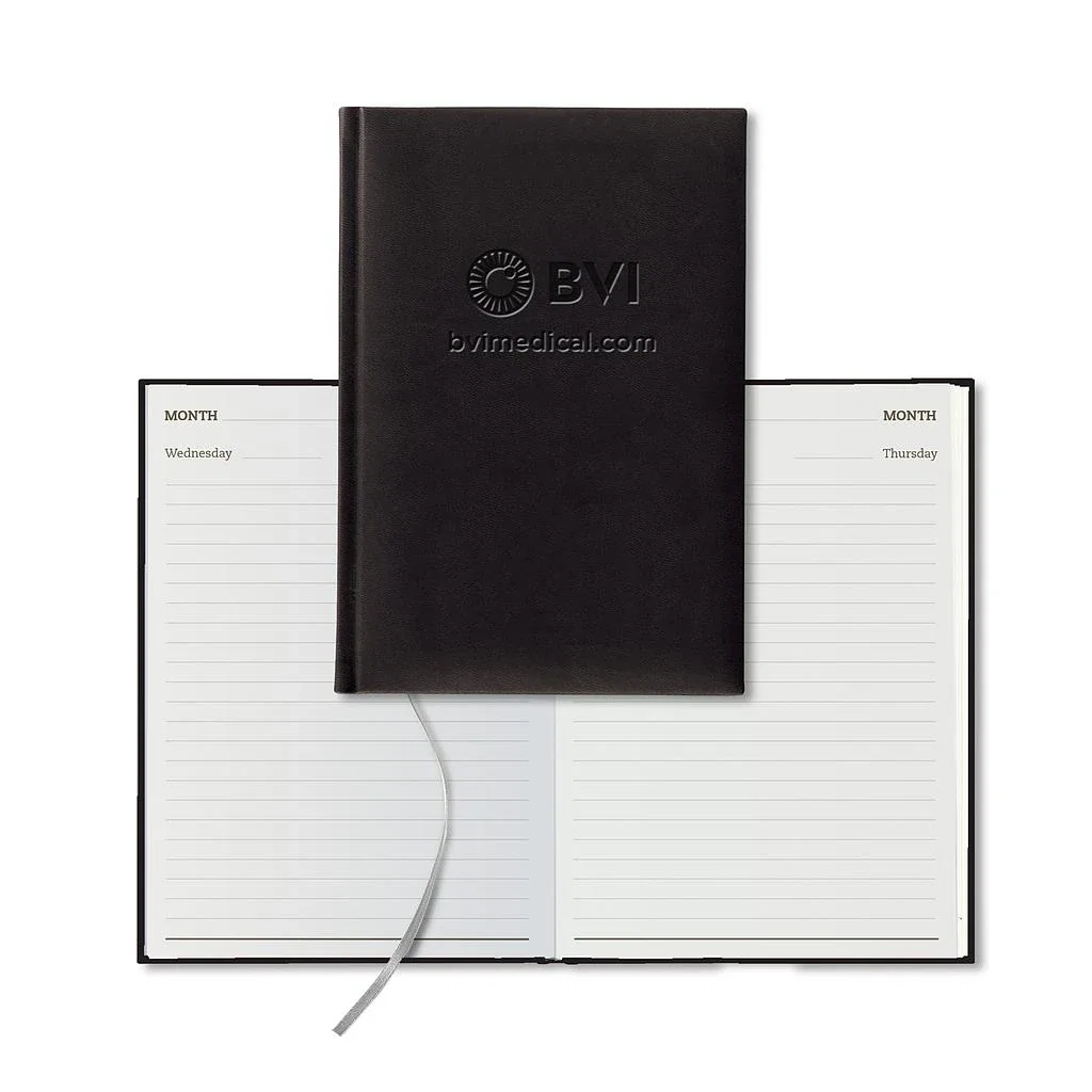 Castelli Tucson Daily Medio White Page Perpetual Daily Diary — Jacket Color: Black