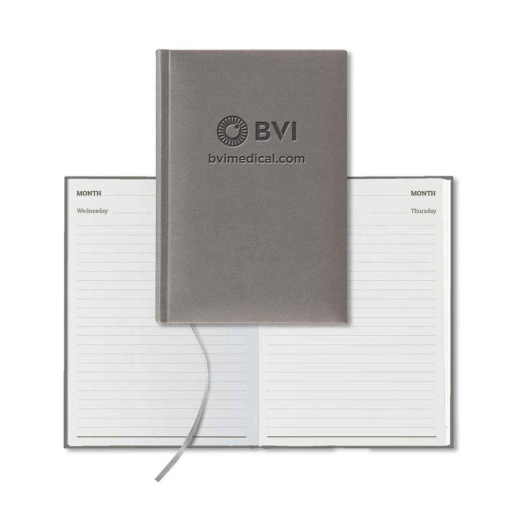 Castelli Tucson Daily Medio White Page Perpetual Daily Diary — Jacket Color: Gray — view 2