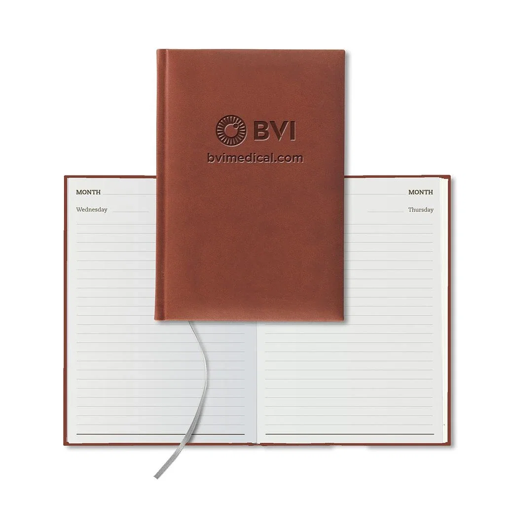 Castelli Tucson Daily Medio White Page Perpetual Daily Diary — Jacket Color: Terracotta — view 4