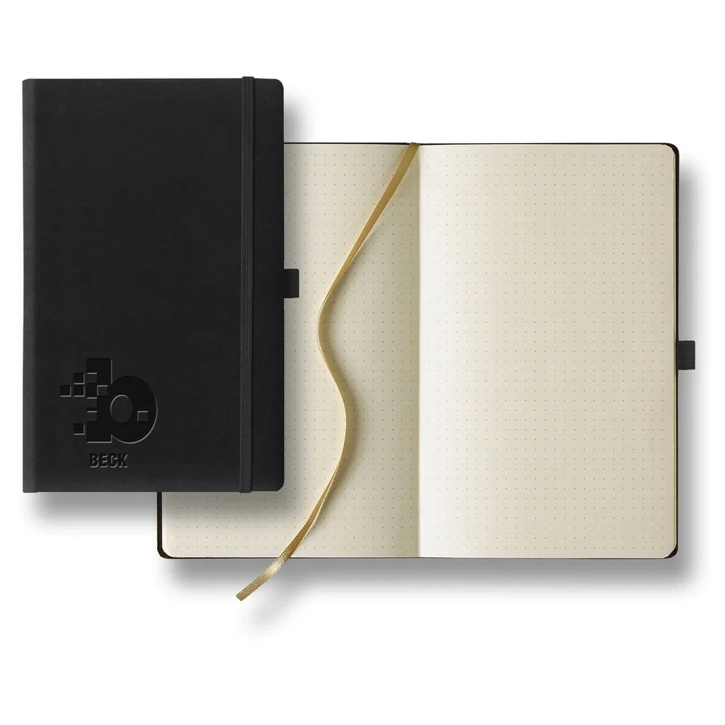 Castelli Tucson Dots Medio Ivory Page Journal — Jacket Color: Black — view 2