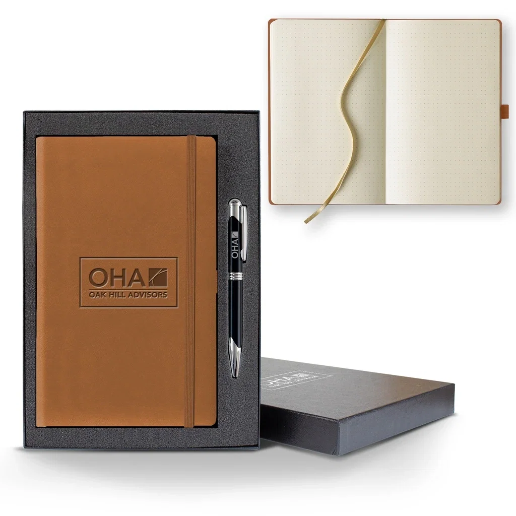 Castelli Tucson Dots Medio Ivory Page Journal Gift Set — Jacket Color: Beige,Pen Color: Black Pen